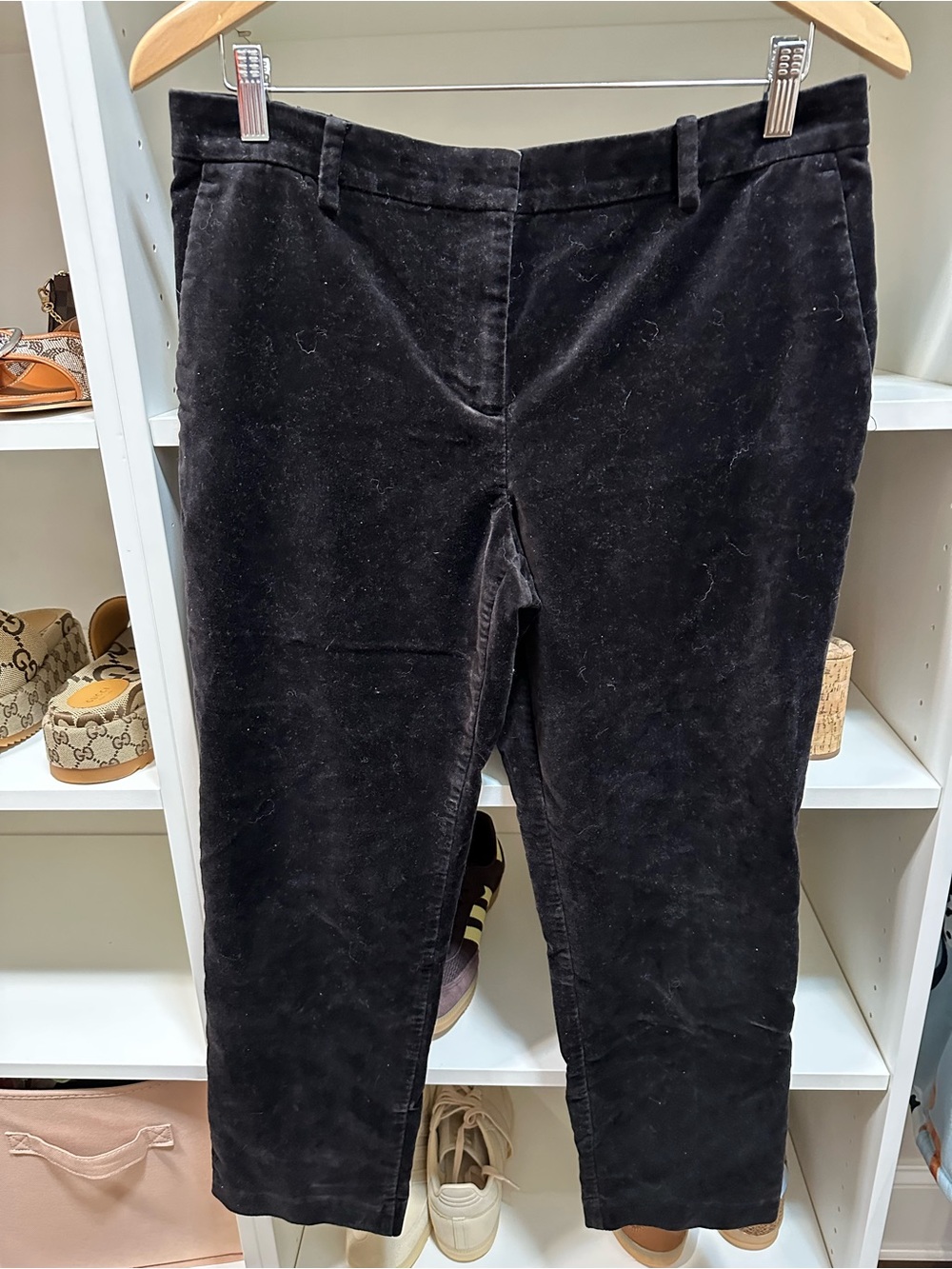 Ann Taylor Black cords cropped length size 10